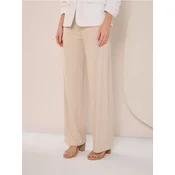 Sinsay - Viskozne pantalone straight leg - nude