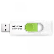 A-Data Adata UV320 USB ključek 64GB USB 3.2 Gen1, belo-zelena