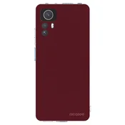 Silikonski prozorni ovitek za Xiaomi Redmi Note 12S - Burgundy red