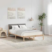 Okvir kreveta Smeda i taupe 120 x 190 cm Masivna borovina