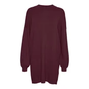Vero Moda Curve Pletena obleka VMCNANCY vinsko rdeča