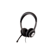 V7 HU521-2EP naglavne slušalice i slušalice s ugrađenim mikrofonom Žičano Obruč za glavu Ured / pozivni centar Crno, Srebro