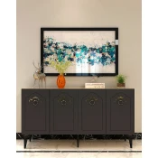 Hanah Home Konzolni sto Violet, 150x75x35 cm, Antracit