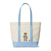 Polo Ralph Lauren Shopper torba, boja pijeska / sivkasto bež / svijetloplava / svijetlosmeda