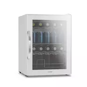 Klarstein Beersafe hladilnik za pijačo z zrcalnimi steklenimi vrati | 64 x 48 cm | 85 W | 60 litrov | Bela