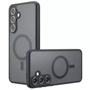Hibridna maska PureFrost MagSafe za Samsung Galaxy S23 FE - black