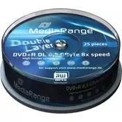 MediaRange Germany Double Layer DVD+R 8.5GB 8X
