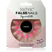 Technic Cosmetics False Nails Squareletto umetni nohti Ombre 24 kos
