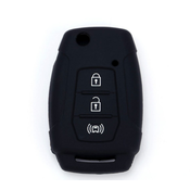 CAR 888 ACCESSORIES Silikonska navlaka za kljuceve Ssang Yong crna