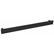 Obešalnik za brisačo PATRON, 800 x 60 mm, mat črn - Črna - 43 - Aluminij - Vijaki - Kvadratna - Obešalnik za brisače