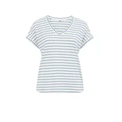 WE Fashion Majica modra/bela