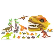 Dinozavrova glava s figuricami DINO