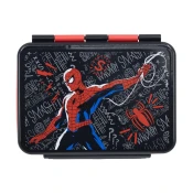 Marvel: Spiderman Black Board - Stainless Steel Clamp Rectangular Sandwich Box (1100 ml)