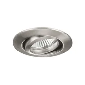 BRUMBERG Breena-R za vgradnjo GX5.3 okrogla mat nikelj - Dnevna soba/jedilnica - Aluminij