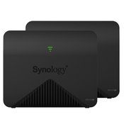 Synology MR2200ac Mesh Router 2 set [2200 Mbit/s, WLAN AC, 1x Gigabit LAN, Simultaneous Triband, MU-MIMO]