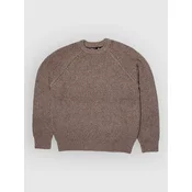 Salty Crew Harbor Fishermans Knit moški pulover natural heather