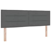 Uzglavlje Tamno siva 160 cm tkanina