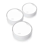 TP-Link DECO X50-PoE(3-PACK) Dvofrekvencijski (2,4 GHz / 5 GHz) Wi-Fi 6 (802.11ax) Bijelo Unutarnji
