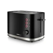 Niceboy ION Cruncher C3 - Toster s dva otvora i rešetkom za podgrijavanje 870W/230V crna