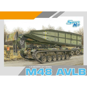 Vojni komplet modela 3606 - M48 AVLB (MOST ZA IZBACIVANJE OKLOPNIH VOZILA) (1:35)