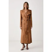 Bardot Trenčkot Kira Suede 57053JB4 Rjava Regular Fit