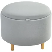 Homestar Tabure z shranjevalnim prostorom 56x56x42 cm siva