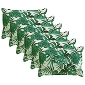 vidaXL Prevleka za blazino 6 kos HOUTEN Vzorec listja 50 x 80 cm