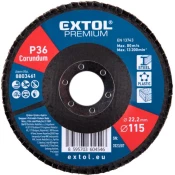 EXTOL Lamelni disk, poševni korund, premer 115 mm, P36 8803461