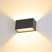 SLV Sitra LED zunanja stenska svetilka gor/dol 20 antracit - Sodobni - Kovina