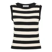 Guido Maria Kretschmer Women Top z naramnicami Maira črna/bela