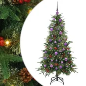 Vidaxl Umetno Zložljivo Božično Drevo Zelena 150 cm PE in PVC