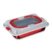 Pekač s plastičnim pokrovom Metallic Line Burgundy 36,5x24,5cm 55952