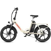 MAXTRON MAXTRON Mule zložljivo električno kolo, 20 debelo kolo, 48V 20Ah odstranljiva baterija, bela, (5000255651)