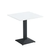KONDELA Jedilna bistro miza Rinaldo Tip 1 70x70 cm - bela / črna