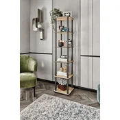 Hanah Home Polica za knjige Bookcase 6 Tiers Square, Hrast