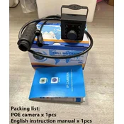KJB Mini PoE IP kamera IMX307, objektiv 2,8 mm, IR 940 nm in zvok