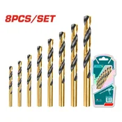 TOTAL 8-delni set HSS burgija za metal 2-8mm