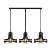 Crna/u bakrenoj boji viseća svjetiljka s metalnim sjenilom Fellini – Opviq lights