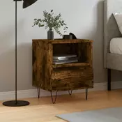 Vidaxl vidaXL Nočna omarica dimljen hrast 40x35x50 cm