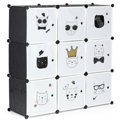 ModernHome Dečiji ormar Cats PJJCBS0009-09D