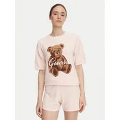 Guess Majica O6BR03 Z1145 Svetlo rožnata Regular Fit