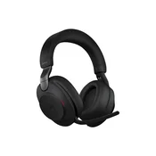 JABRA Evolve2 85 MS stereo naglavne slušalke polne velikosti, brezžične (Bluetooth) in žične, z aktivnim odpravljanjem hrupa (ANC), 3,5 mm priključkom, izolacijo zvoka, v črni barvi, certificirane za Microsoft Teams (MS).