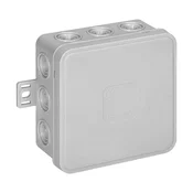 Škatla n/t CLICK, IP54, 12 puš, 85x85x41mm, siva