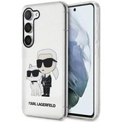 Karl Lagerfeld Samsung Galaxy S23 transparent hardcase Gliter KarlChoupette (KLHCS23SHNKCTGT)