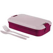 Curver Škatla za prigrizke LUNCH & GO 23x14x7cm z zapiranjem s sponko + jedilni pribor plastika, FI