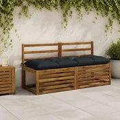 vidaXL Blazina za klop VIANEN 100% poliester Temno modra
