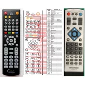 General HYUNDAI HE-DX210 - compatible General-branded remote control
