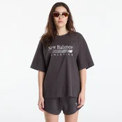 Majice New Balance Trackside Oversized T-Shirt Black Cement M