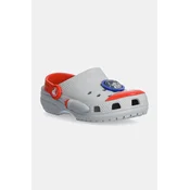 Otroški natikači Crocs CLASSIC ROCKET SHIP CLOG siva barva, 210359