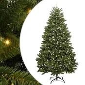 Vidaxl Umetno Zložljivo Božično Drevo 270 cm 300 LED Toplo bela PVC